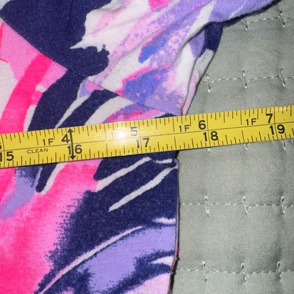 Lilly Pulitzer Audelia Off Shoulder True Blue Paradise Point Size Medium VGUC - Picture 4 of 9